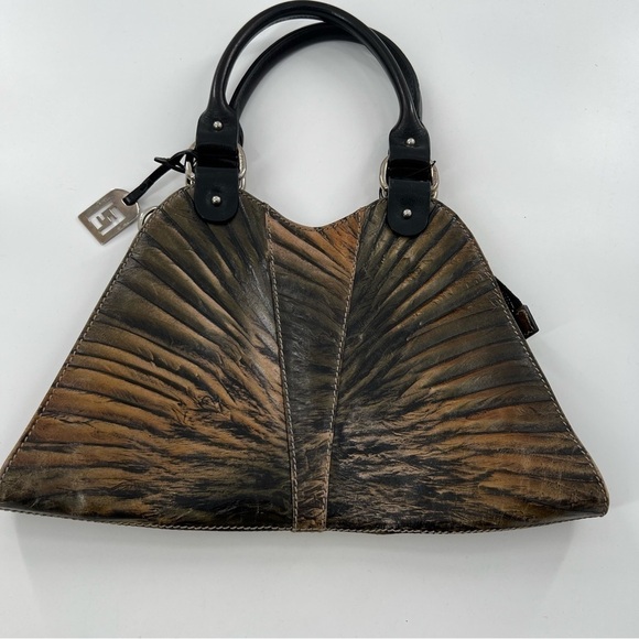 VINTAGE Rare Fendi palm leather hand purse - Picture 2 of 13